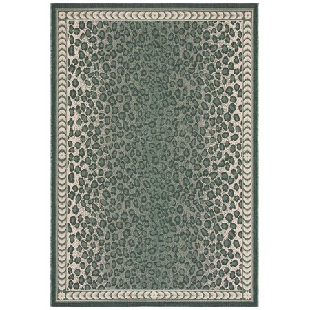 Safavieh 2 ft.-7 in. x 5 ft. Courtyard Rectangle Area Rug Dark Green & Ivory CY6100-32212-3